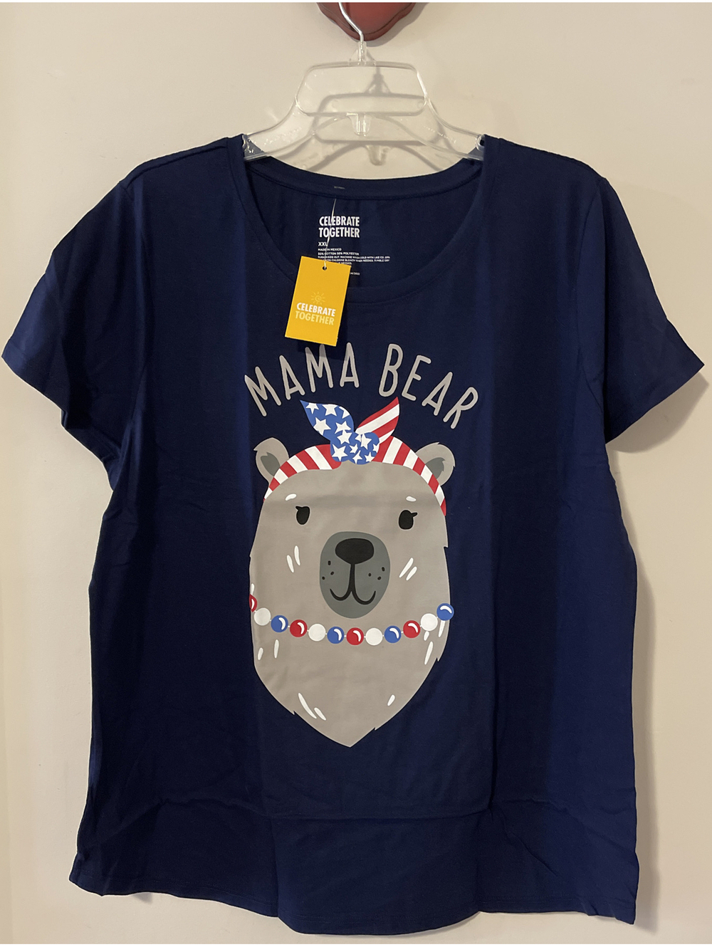 Celebrate Together Womens 2xl Blue Short Sleeved Llama Tshirt NWT! A7107